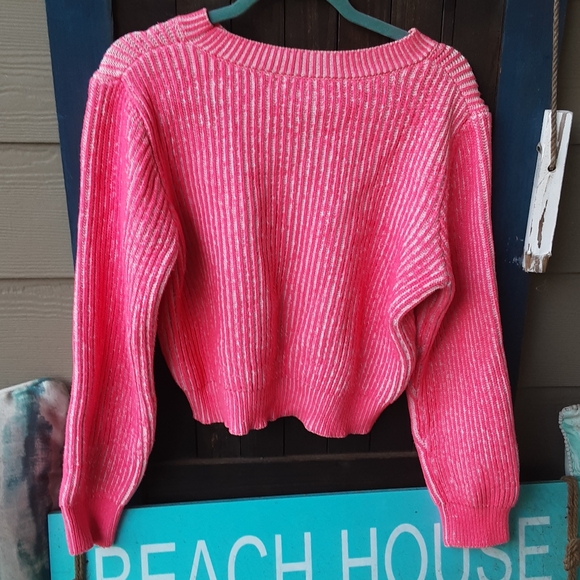 Milly Coral pink pullover sweater size M. - Picture 6 of 6